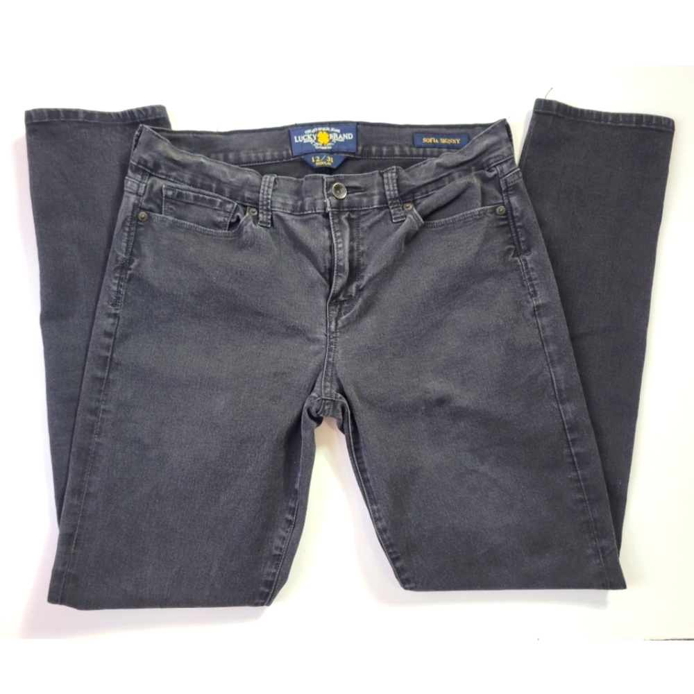 Lucky Brand Black Sofia Skinny Jeans Size 12/31